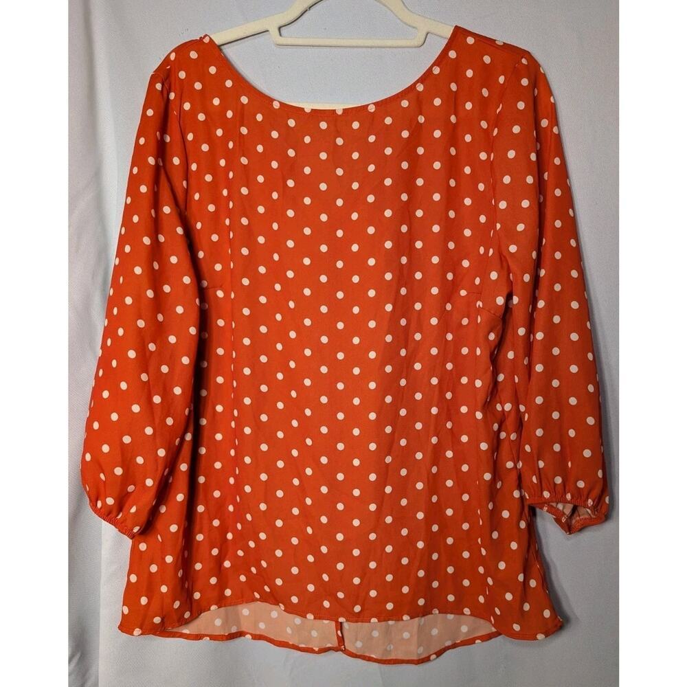 Sweet Pea Polka dot Blouse By Stacy Frati New York Company Size Medium (641)